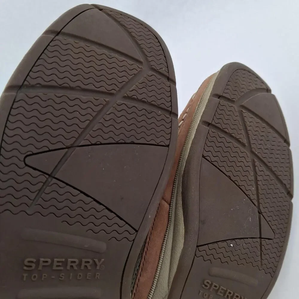 Sperry Top-Sider Lanyard Shoes Size 6.5M Brown Leather Boat Deck Casual